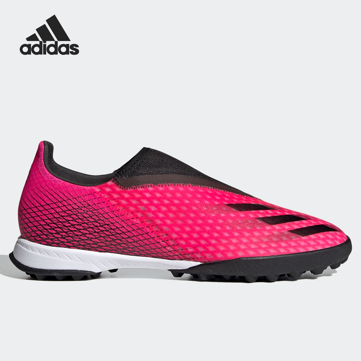 Adidas/阿迪达斯正品 夏季新款无鞋带碎钉人草男子足球鞋FW6972