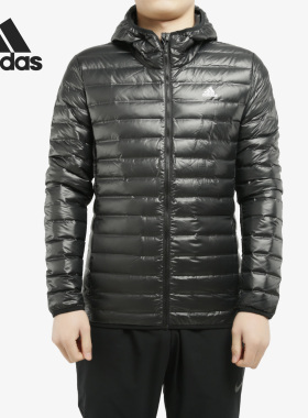 Adidas/阿迪达斯正品Varilite Ho Jkt男子连帽运动羽绒服 BQ7782