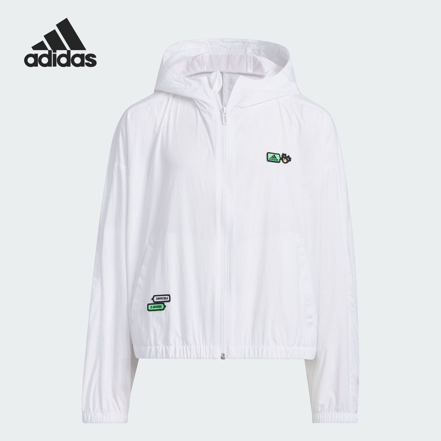 阿迪达斯大小童运动夹克