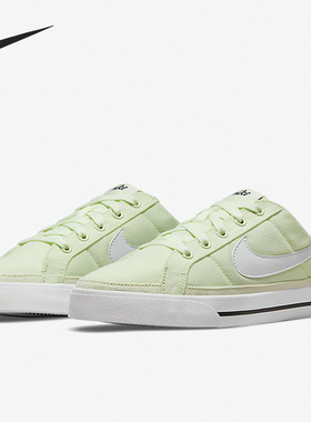 Nike/耐克正品Court Legacy 女子半拖一脚蹬帆布鞋 DB3970-301