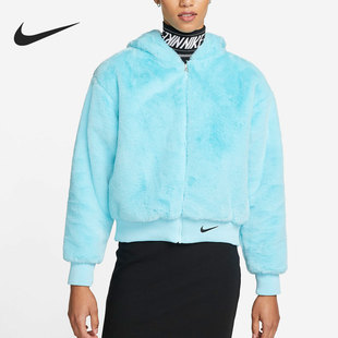 DD5117 Nike 外套 26夏女子运动休闲保暖毛绒厚款 482 耐克正品