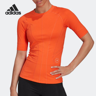 上衣HI6151 26夏smc女子运动休闲健身训练短袖 Adidas 阿迪达斯正品