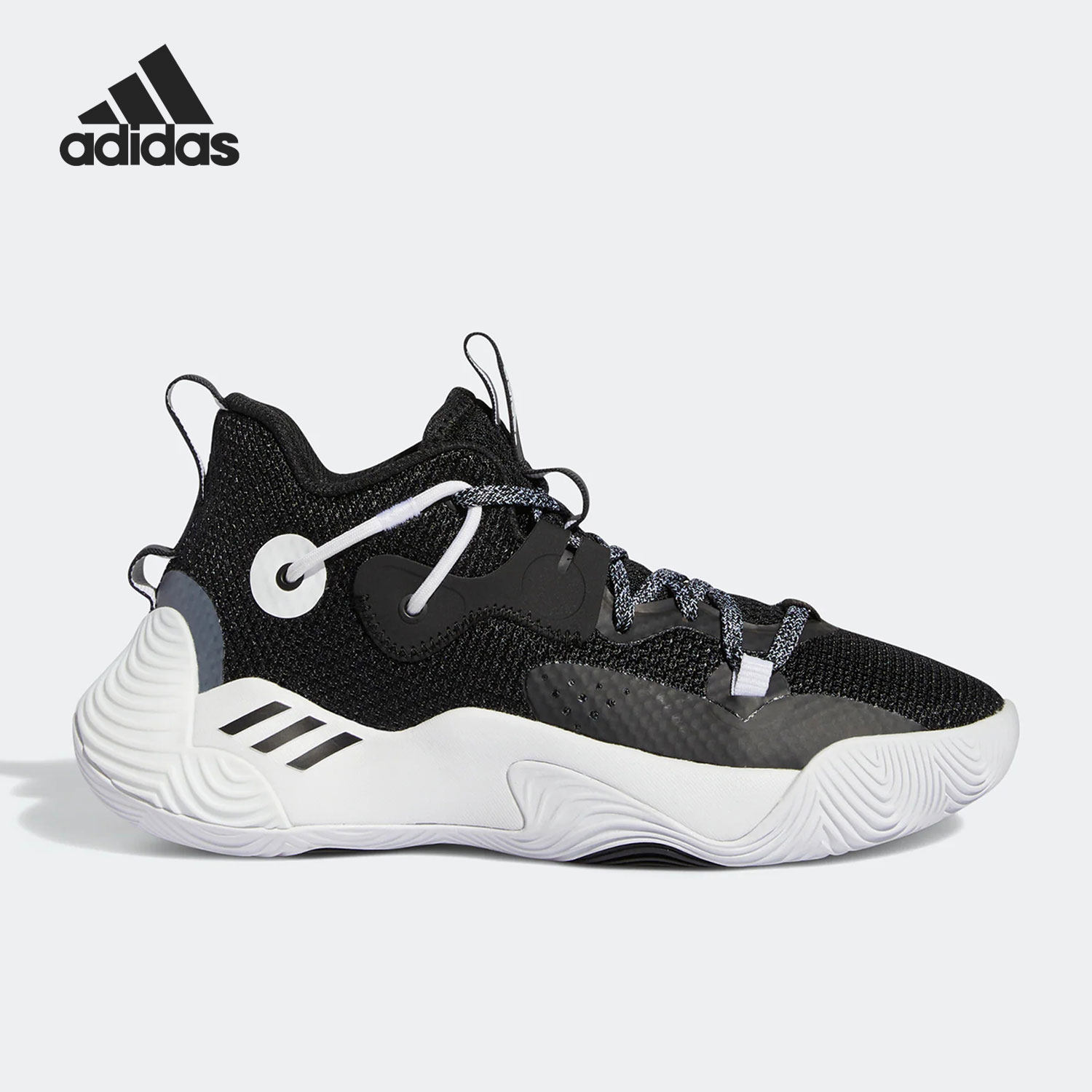 Adidas/阿迪达斯正品Stepback 3儿童运动耐磨篮球鞋GY8640