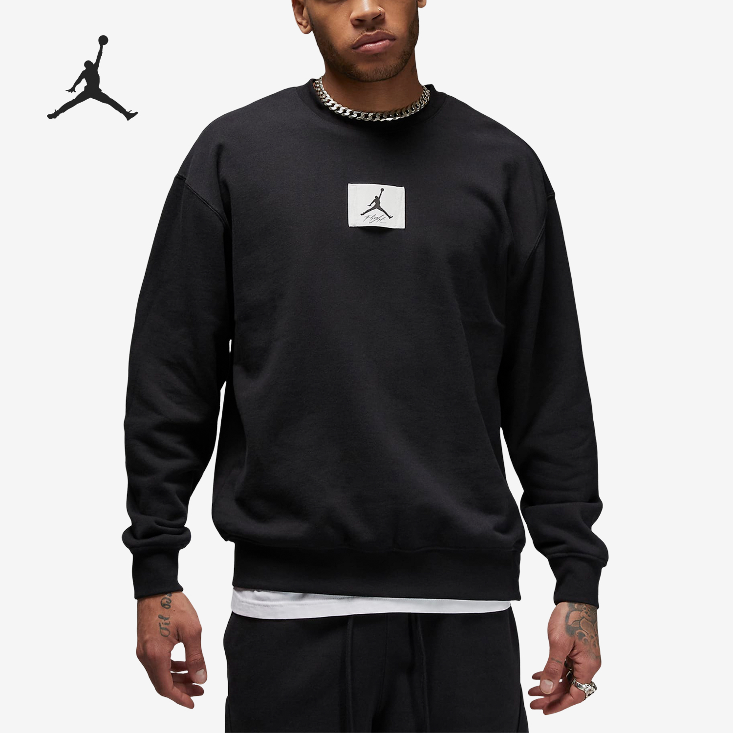 Nike/耐克正品Jordan男子休闲薄绒保暖圆领运动卫衣FB6935