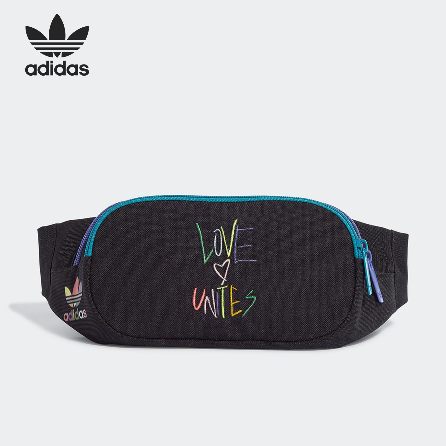 Adidas/阿迪达斯正品三叶草男女炫彩胸包小包斜挎包腰包 HL1710