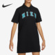 女子运动连衣裙FQ7010 26夏翻领印花短袖 010 耐克正品 Nike