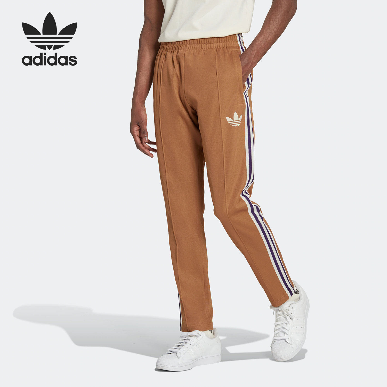 Adidas/阿迪达斯正品三叶草STRIPED TP 男子秋透气运动长裤IB3430