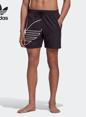 Adidas/阿迪达斯正品三叶草男子运动透气松紧休闲短裤GE0802