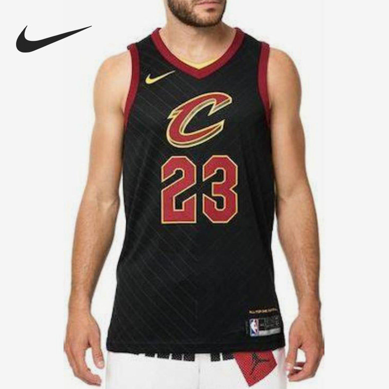 Nike/耐克正品骑士队AU球员版男子运动23号球衣863148-010