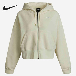 女子运动休闲加绒连帽夹克外套CK1506 Nike 耐克正品 新款 113