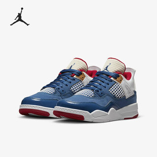 Nike/耐克正品新款Jordan 4 Retro复刻大童运动休闲鞋DR6953-400