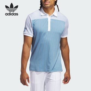 IB6665 Adidas 阿迪达斯正品 三叶草男子高尔夫运动短袖 POLO衫