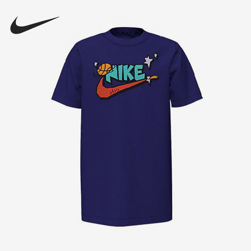 Nike/耐克正品夏季新款大童休闲运动透气短袖 DD9645-590