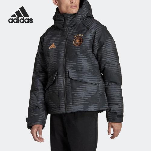Adidas/阿迪达斯正品男子冬德国队足球运动保暖羽绒服 HF4066