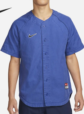Nike/耐克正品26夏季男子运动休闲舒适透气短袖衬衫 DQ6283-455