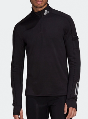 Adidas/阿迪达斯正品26夏新WARM 1/2ZIP男装跑步运动套头衫GC7910