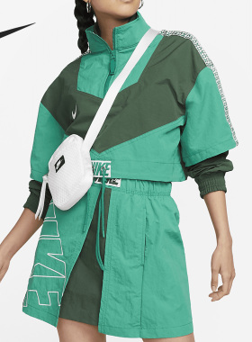 Nike/耐克正品26夏运动梭织女子休闲立领拉链短款夹克FB8373-323