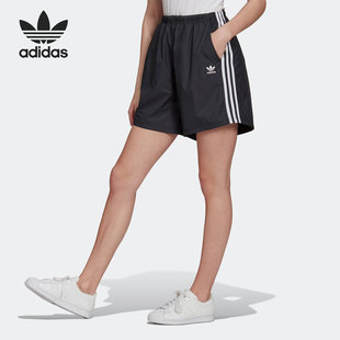 透气女子松紧休闲运动短裤 Adidas 阿迪达斯正品 三叶草夏季 H37753