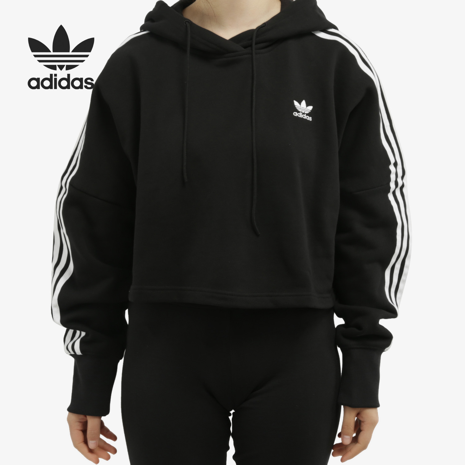 连帽套头衫Adidas/阿迪达斯短款