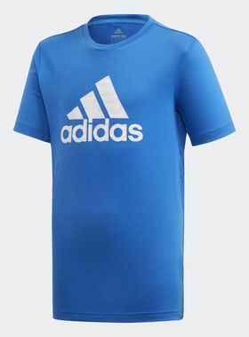 Adidas/阿迪达斯正品秋季新款 儿童休闲运动短袖T恤 FM1690