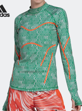 Adidas/阿迪达斯正品SMC新款女子舒适运动休闲印花长袖T恤 HG6882