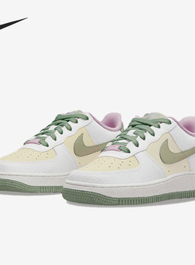 Nike/耐克正品AF1新款女子GS大童低帮运动休闲舒适板鞋DQ0360-100