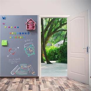 新款 双层加厚磁性黑板墙贴儿童房家用造型环保墙贴纸幼儿园写字涂