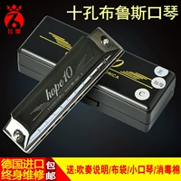 Feihuang Đức nhập khẩu 10 lỗ blues hòa tấu người mới bắt đầu c giai điệu mười lỗ blues chuyên nghiệp chơi nhạc cụ - Nhạc cụ phương Tây đàn guitar classic