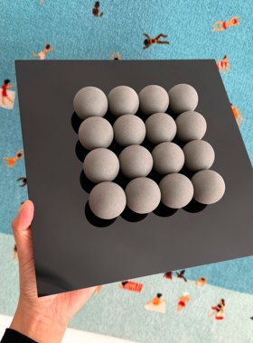 原创立体克莱因蓝小球装饰画