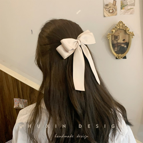 JK网红一字甜美少女流苏韩国发夹