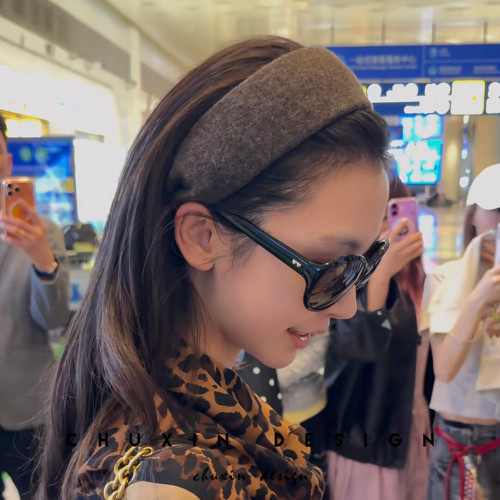 易梦玲同款针织发箍女2026新款外出穿搭时尚百搭压发头箍发卡头饰
