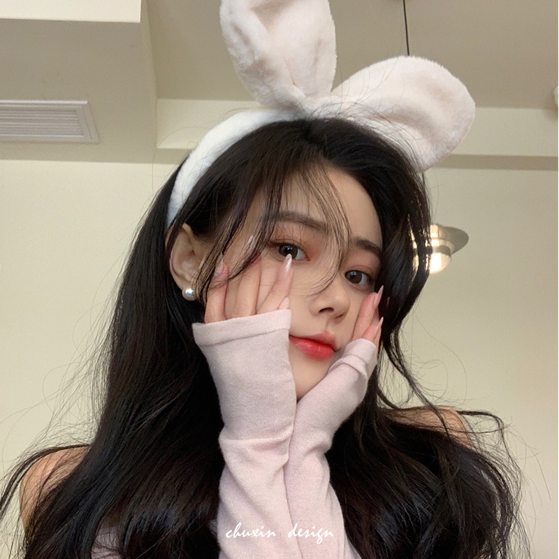 初心cx发箍日韩超大兔耳朵头箍