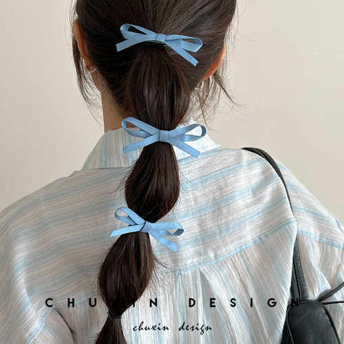 蝴蝶结发夹织带鸭嘴夹发夹韩版