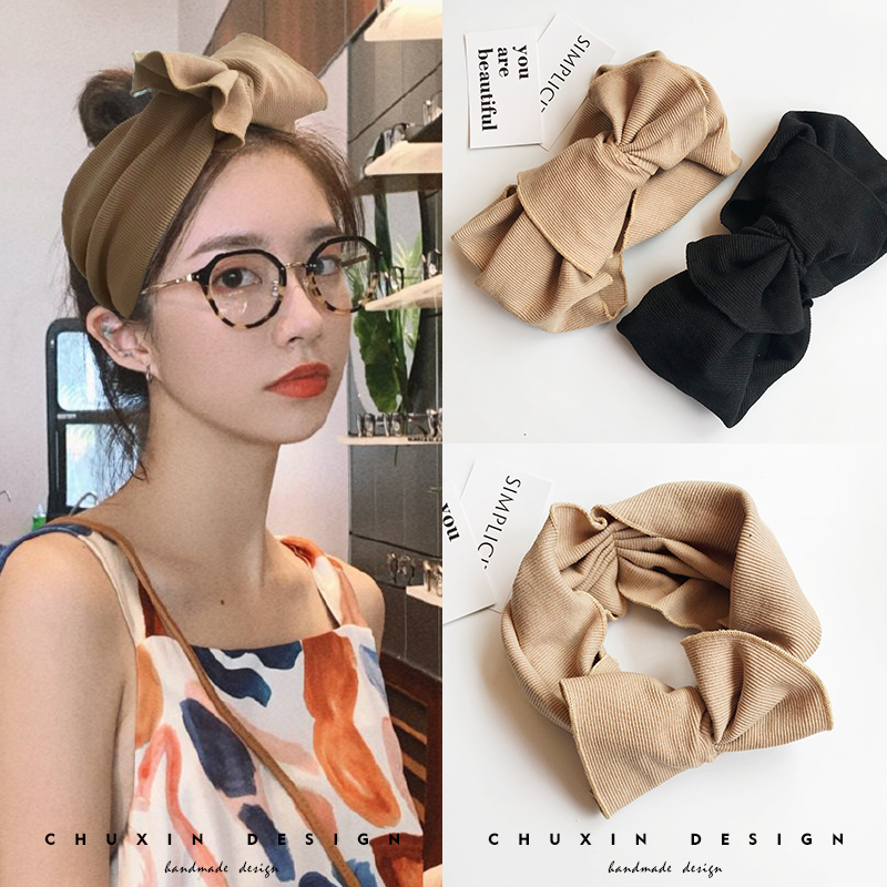 潮流个性宽边蝴蝶结甜美百搭发带