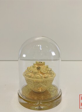 汽车摆件礼品车载金饭碗金银