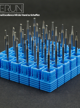 进口2.35柄牙针核雕首饰雕刻刀磨头橄榄核微雕木雕工具套装