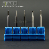 进口2.35柄牙针核雕首饰雕刻刀球针轮针直牙斜牙微雕木雕工具套装