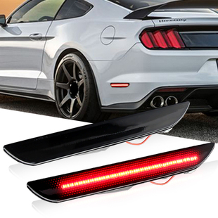 适用15-23款福特野马示宽灯后杠灯Mustang改装LED侧杠灯日行车灯