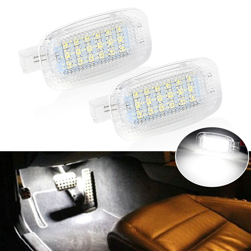 适用奔驰W221W212W204W216E200GLK300C级LED后备箱灯手套箱脚窝灯