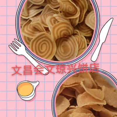 海南热销零食猫耳朵咸育饼小吃