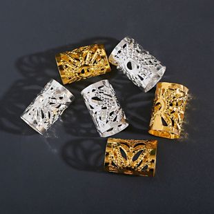 雷鬼脏辫饰品儿童头发编发头饰蹦迪朋克辫子脏辫环扣配件假发饰品