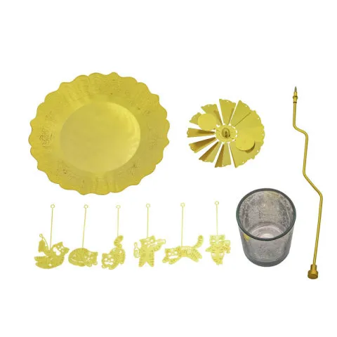 虎虎生威香薰蜡烛下山饰品野兽派烛台虎系列醉走马灯创意旋转虎年