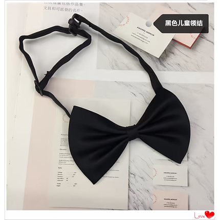 小黑色领结批发纯色结婚红色黑色男童团体学生女士儿童演出蝴蝶结