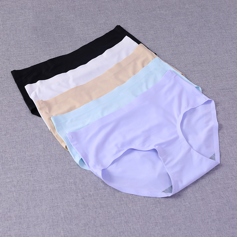 无痕内裤女士包臀中腰简约内裤