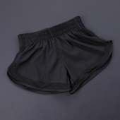 速干透气弹力假两件健身热裤 女防走光双层瑜伽裤 带衬 运动短裤 夏季