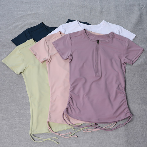 女抽绳设计显瘦健身服
