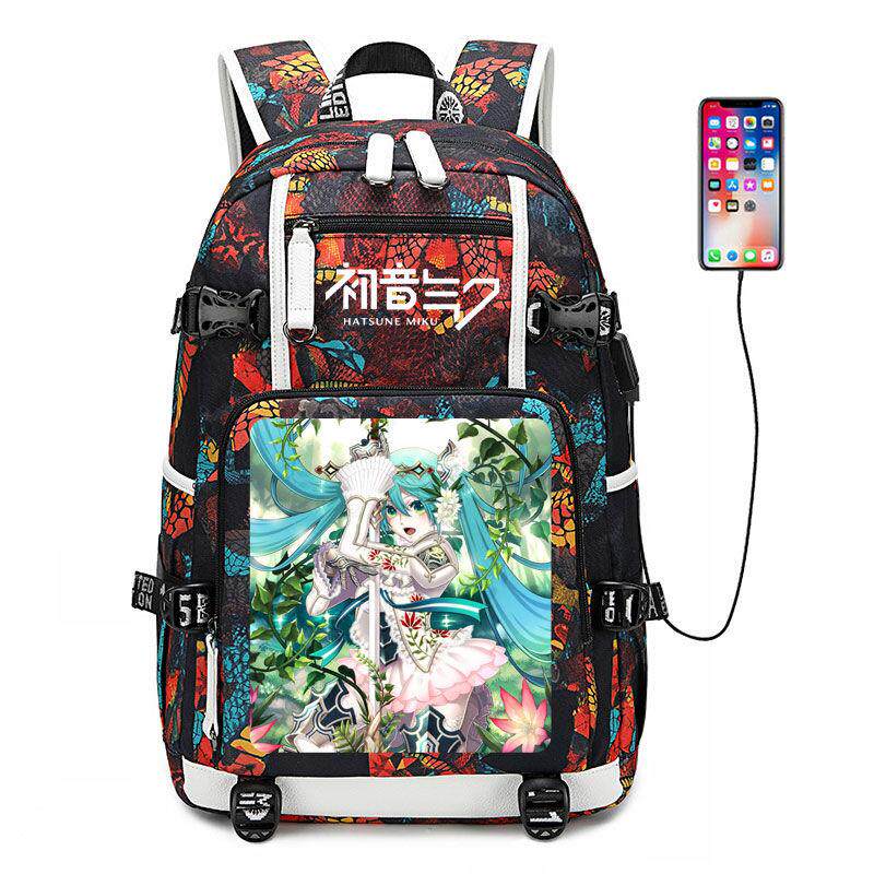 2024Vocaloid V家 初音未来 镜音双子 洛天依 动漫周边书包 双肩