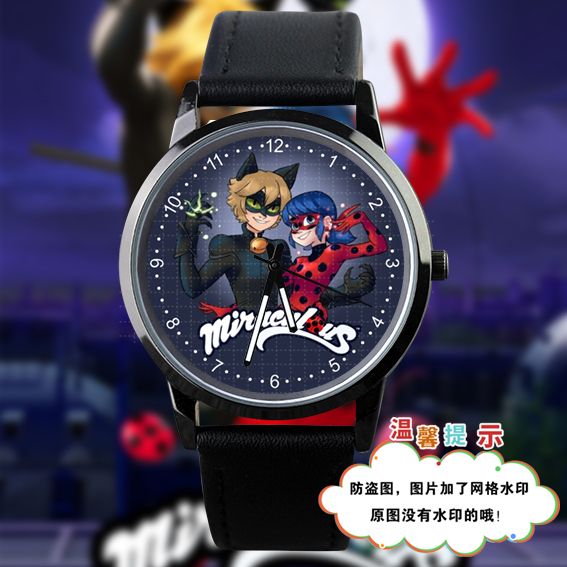 2024奇迹少女瓢虫雷迪和超级同款防水手表中学生表定制