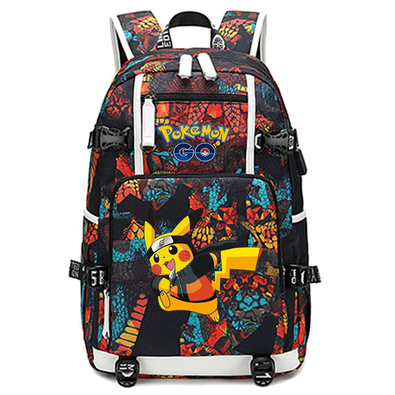 2024口袋go妖怪书包 神奇宠物宝贝双肩包动漫周边小精灵初中学生