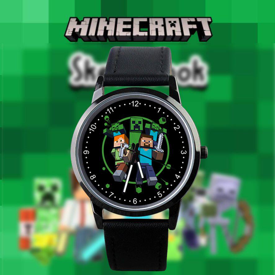 2024我的世界Minecraft苦力怕Dream末影龙简约中学生手表防水石英